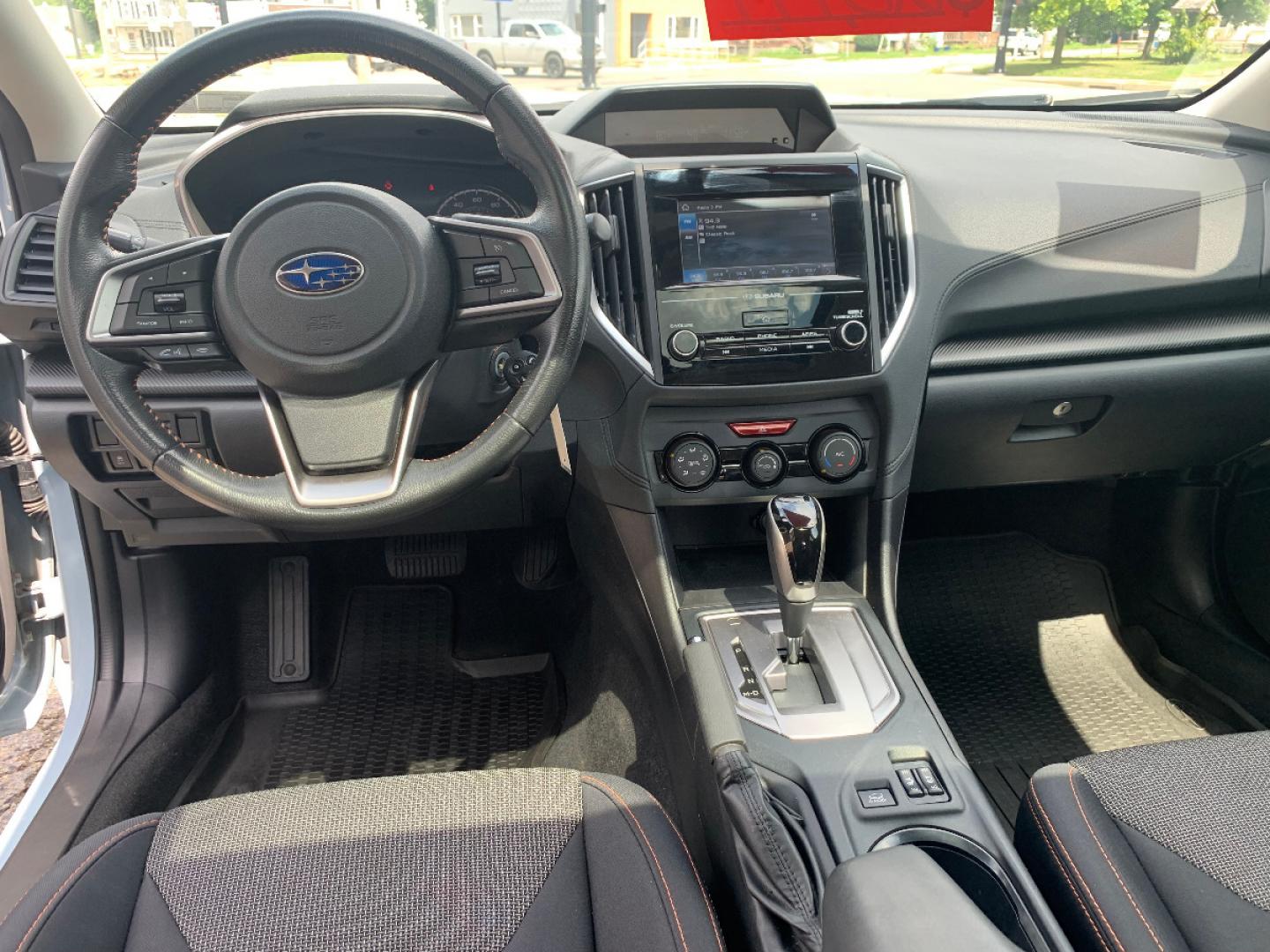 2018 Cool Gray Khaki /Black Subaru Crosstrek 2.0i Premium (JF2GTACC9J8) with an 2.0L L4 DOHC 16V engine, Automatic transmission, located at 821 Market Street, Meadville, PA, 16335, (814) 724-2500, 41.641064, -80.152435 - EXTREMELY clean, CARFAX 1-owner vehicle!! Power windows & locks, keyless entry, X-Mode, 17" alloy wheels, Subaru STARLINK Multimedia system with AUX/USB/BT, front/rear floor mats, fold down rear seats, privacy tinted rear windows, roof rack, rear backup camera, power moon roof, fog lamps, and NEW T - Photo#13